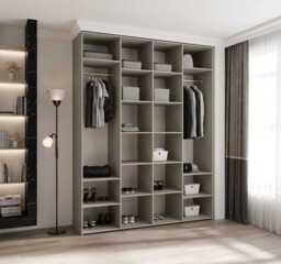 Como II Hinged Door Wardrobe 190cm - Cashmere 190cm - thumbnail 5