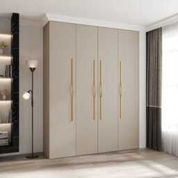 Como II Hinged Door Wardrobe 190cm - Cashmere 190cm
