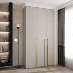 Como III Hinged Door Wardrobe 130cm - White 130cm - thumbnail 2