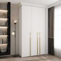 Como III Hinged Door Wardrobe 130cm - White 130cm