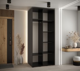 Cannes III Sliding Door Wardrobe 100cm - White 100cm - thumbnail 4