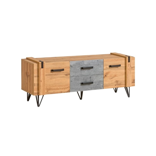 Lofter LO7 TV Cabinet 135cm - Oak Wotan 135cm - image 1