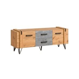 Lofter LO7 TV Cabinet 135cm - Oak Wotan 135cm - thumbnail 1