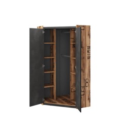 Fargo 17 Corner Wardrobe 97cm - Raw Steel 97cm - thumbnail 2