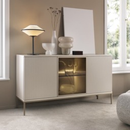 Sento Sideboard Cabinet 154cm - Black 154cm - thumbnail 2