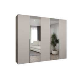 Alicante II Hinged Door Wardrobe 250cm - Black 250cm - thumbnail 4