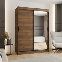 Rubino T2 Sliding Door Wardrobe 150cm - Cashmere 150cm - thumbnail 2