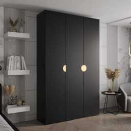 Inova IV Hinged Door Wardrobe 150cm - White 150cm - thumbnail 2
