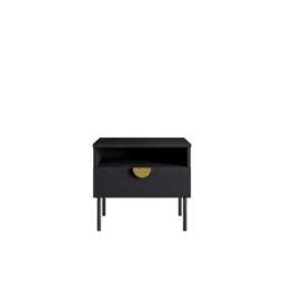 Mond Bedside Table 50cm - Black 50cm - thumbnail 4