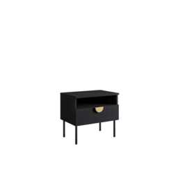 Mond Bedside Table 50cm - Black 50cm - thumbnail 2