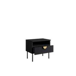 Mond Bedside Table 50cm - Black 50cm - thumbnail 3