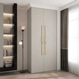 Como II Hinged Door Wardrobe 110cm - White 110cm - thumbnail 3