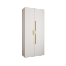 Como II Hinged Door Wardrobe 110cm - White 110cm - thumbnail 2