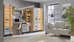 Lofter LO9 Computer Desk 120cm - Oak Wotan 120cm - thumbnail 2