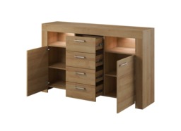 Sky Sideboard Cabinet 155cm - Oak Riviera 155cm - thumbnail 2