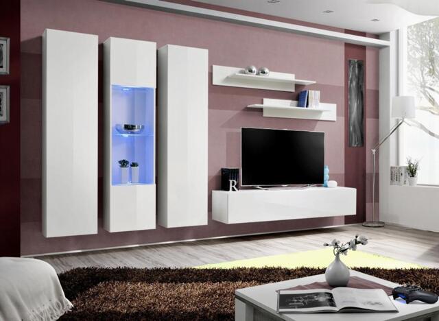 "Fly C5 Entertainment Unit For TVs Up To 65"" - White 310cm" - image 1