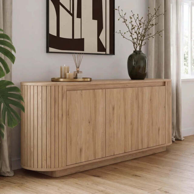 Chikuma Sideboard Cabinet 212cm - Oak Natural 212cm - image 1