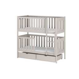 Wooden Bunk Bed David with Storage - Cashmere Without Mattresses - thumbnail 1