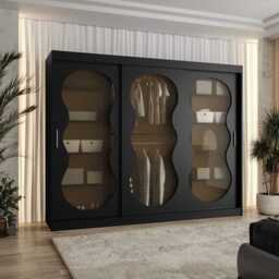 Bahrain III Sliding Door Wardrobe 250cm - Cashmere 250cm - thumbnail 7