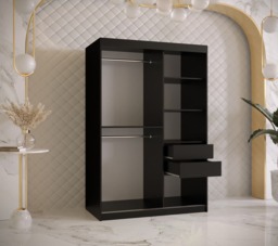 Ramiro I Sliding Door Wardrobe 120cm - White 120cm - thumbnail 5