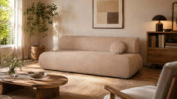 Sofa Bed Lino - 214cm 104cm Ash-Grey 03 - thumbnail 2