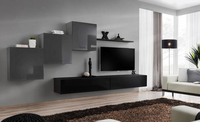 "Switch X Entertainment Unit For TVs Up To 49"" - Black 330cm Graphite" - image 1