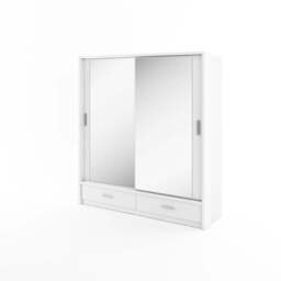 Arti 24 - 2 Sliding Door Wardrobe 200cm - Grey Matt 200cm - thumbnail 3