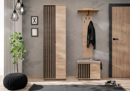 Pedro Shoe Cabinet 60cm - Jackson Hickory 60cm - thumbnail 4