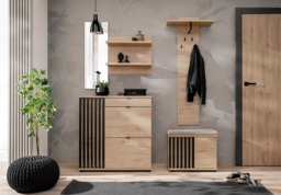 Pedro Shoe Cabinet 60cm - Jackson Hickory 60cm - thumbnail 3