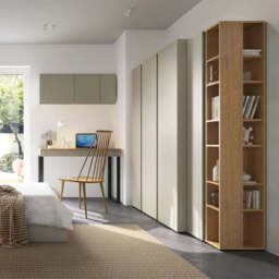 Luca LC2 Corner Wardrobe 90cm - Beige 90cm - thumbnail 5