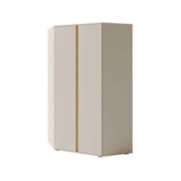 Luca LC2 Corner Wardrobe 90cm - Beige 90cm - thumbnail 1