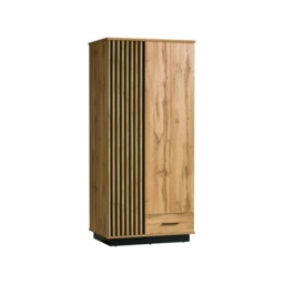Lamelo LA1 Hinged Wardrobe 90cm - Oak Wotan 90cm