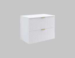 Laura 48 Floating Vanity Unit 80cm - White 80cm - thumbnail 1