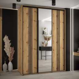 Cannes VII Sliding Door Wardrobe 180cm - White 180cm - thumbnail 4