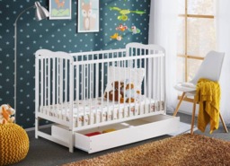 Ala Cot Bed - White Matt 60 x 120cm Without Drawer - thumbnail 5