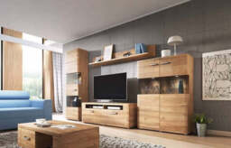 Tulsa 28 Display Cabinet 180cm - White Gloss 180cm - thumbnail 7