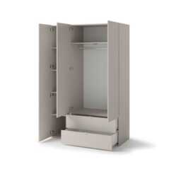 Sigma SG-01 Hinged Door Wardrobe 130cm - Cashmere 130cm - thumbnail 2