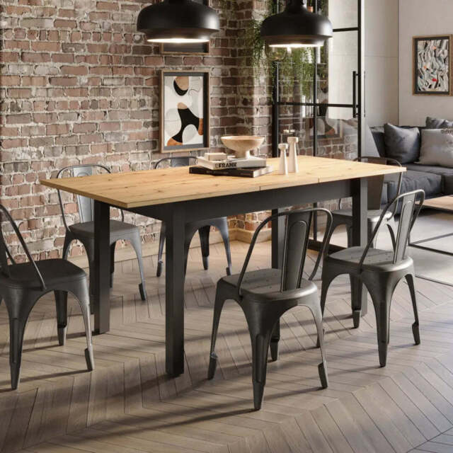 Quant QA-10 Extending Dining Table - Oak Artisan 146cm Yes - image 1
