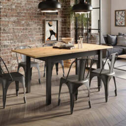 Quant QA-10 Extending Dining Table - Oak Artisan 146cm Yes - thumbnail 1