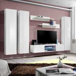 "Fly P1 Entertainment Unit For TVs Up To 60"" - White 310cm"