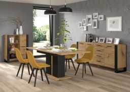 Nuka Extending Dining Table 140cm - Oak Artisan 140cm - thumbnail 4