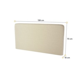 BC-16 Optional Headboard For BC-01 Vertical Wall Bed Concept 140cm - Beige - thumbnail 5