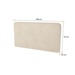 BC-16 Optional Headboard For BC-01 Vertical Wall Bed Concept 140cm - Beige - thumbnail 7