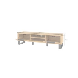 Halle 40 TV Cabinet 180cm - Oak Wotan 180cm - thumbnail 4
