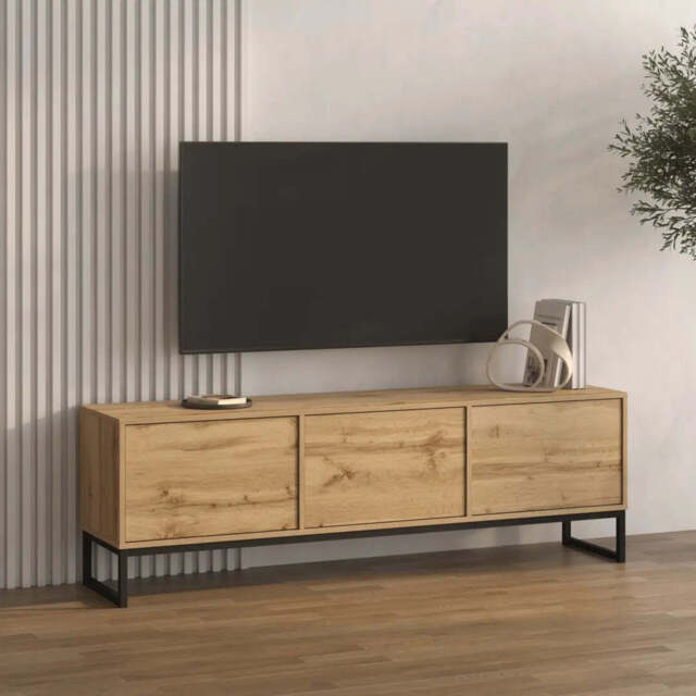Loft TV Cabinet 157cm - Oak Wotan 157cm - image 1