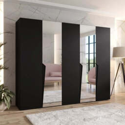 Piano II Hinged Door Wardrobe 250cm - Oak Walnut 250cm - thumbnail 3