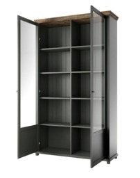 Evora 13 Display Cabinet 126cm - Oak Lefkas 126cm - thumbnail 3
