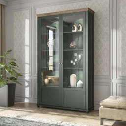 Evora 13 Display Cabinet 126cm - Oak Lefkas 126cm - thumbnail 1