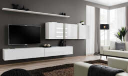 "Switch VII Entertainment Unit For TVs Up To 49"" - Oak Wotan 340cm Black" - thumbnail 2