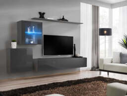"Switch XV Entertainment Unit For TVs Up To 75"" - Black 250cm Black" - thumbnail 2